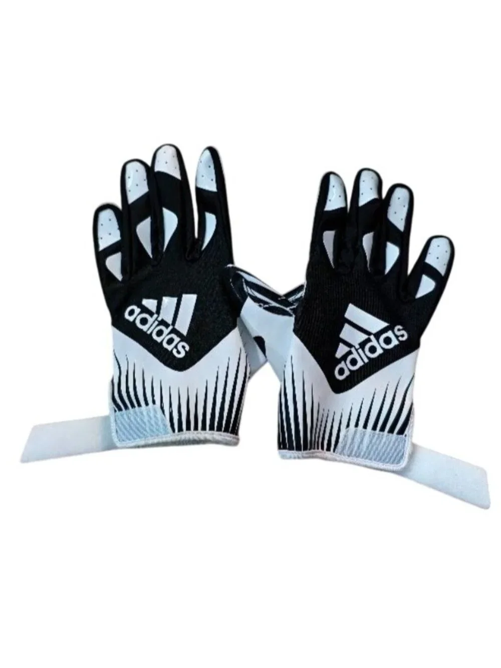Adidas Filthy Quick 4.0 Receiver Gloves Lg Football Grip White Black Adult SFIA